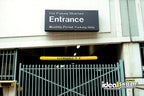 Clearance bar installed at facility entrance