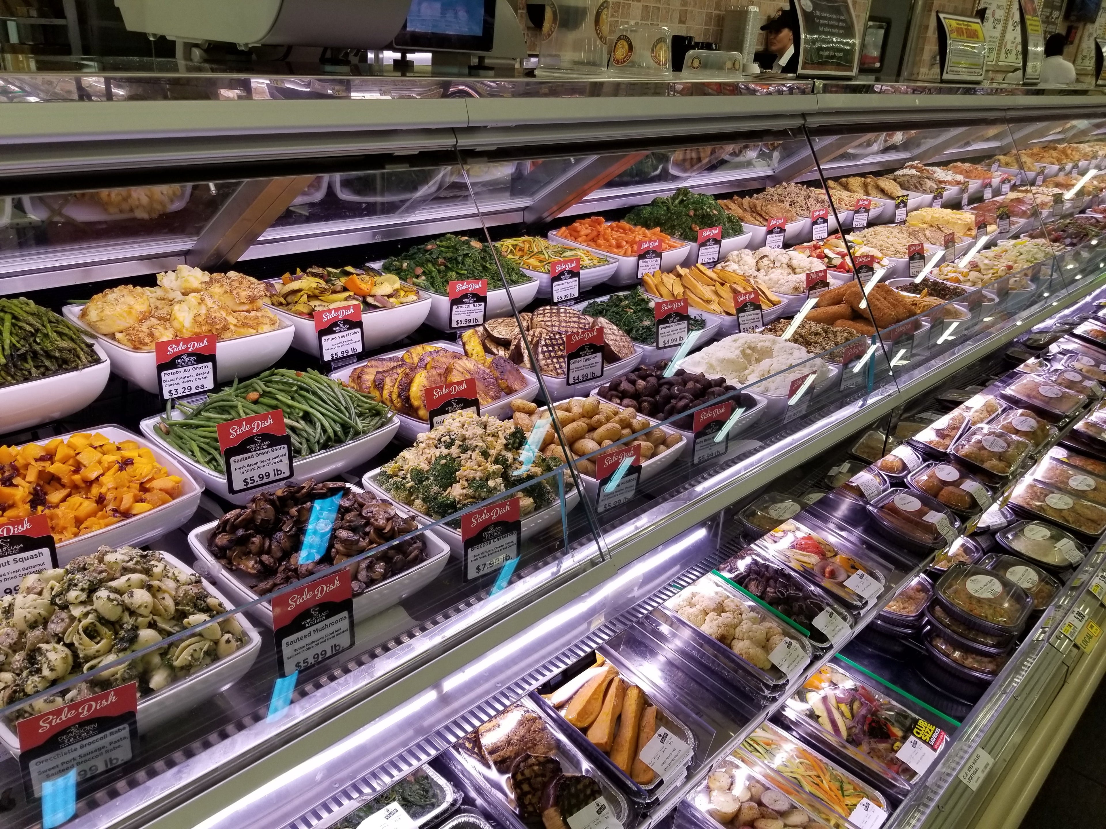Promolux LED lighting in multi-deck meat case