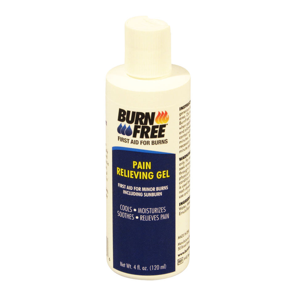 BurnFree burn gel 4oz bottle front view