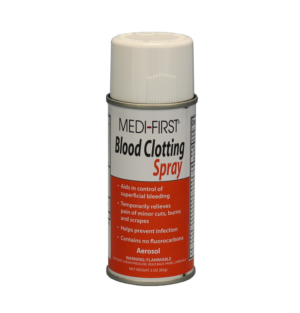 Blood clotting spray alternate view