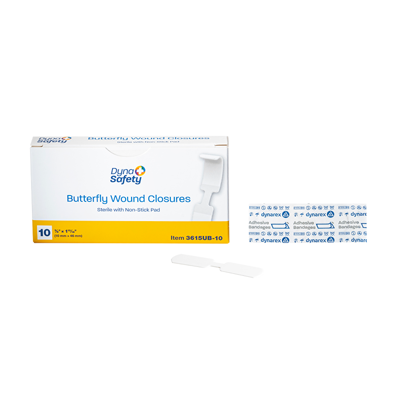 Butterfly Adhesive Wound Closures Medium 3/8″ x 1 13/16″ – 10 per bag