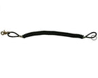 Aisle coil closure retracted with snap hook