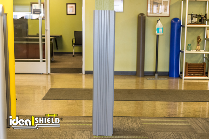 Square column wrap white detail view