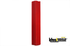 Red square column wrap installed at facility