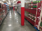 Square column wrap at Costco San Jose