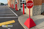 Red Pyramid Sign Base