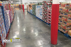 Column wraps installed at Costco store