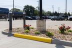Yellow curb guard rear angle view