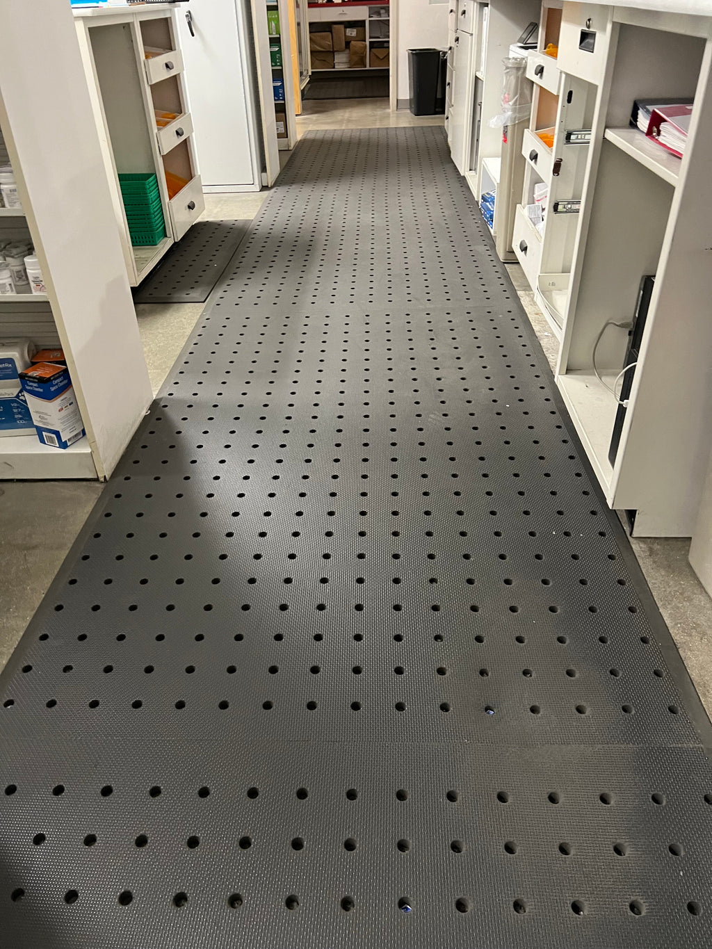 Custom floor mat installed at facility
