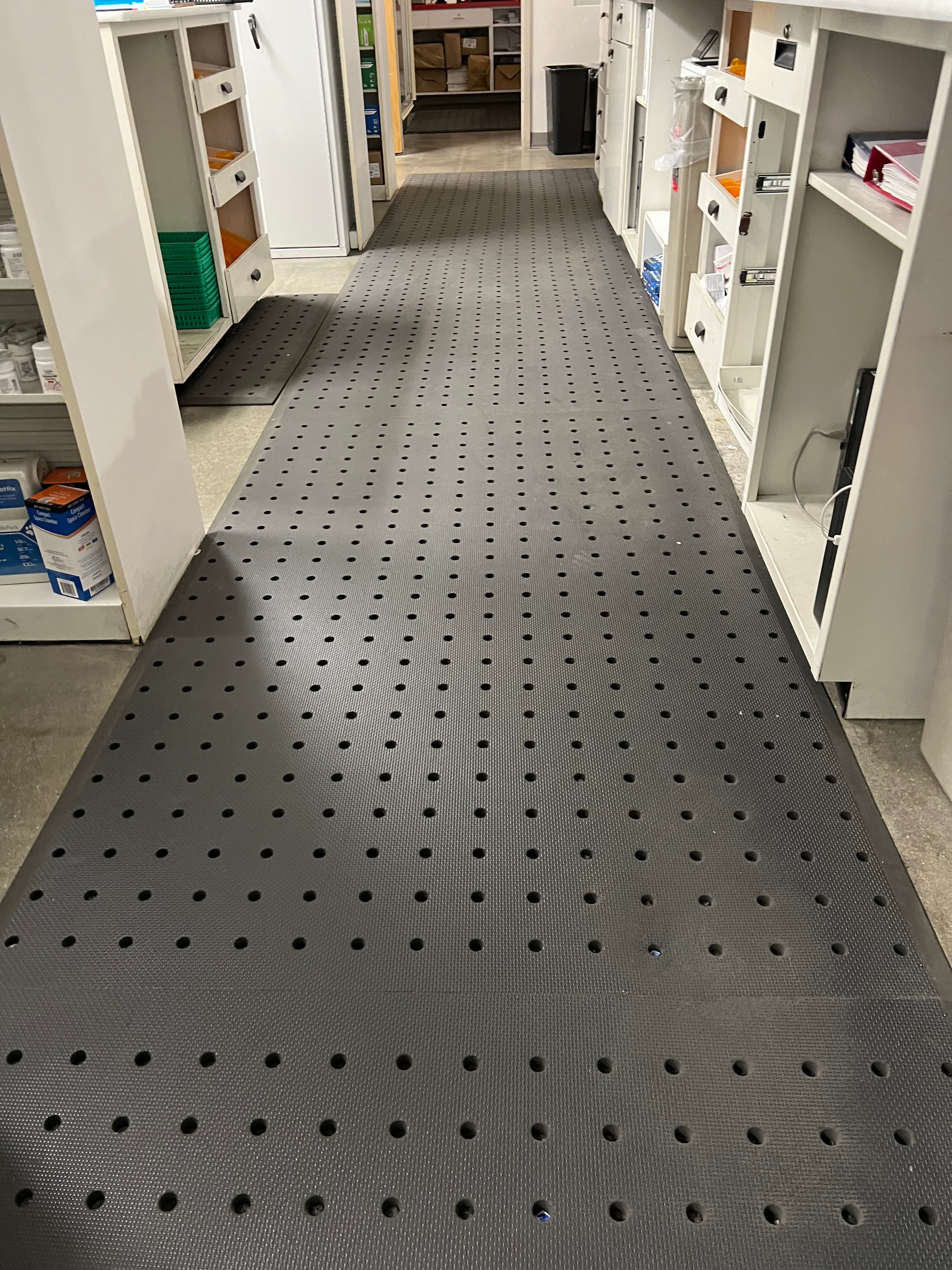 Custom floor mat installed at facility