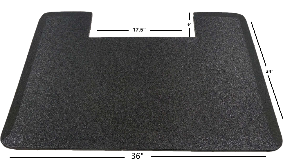 TuffSkin notch mat for cash register area