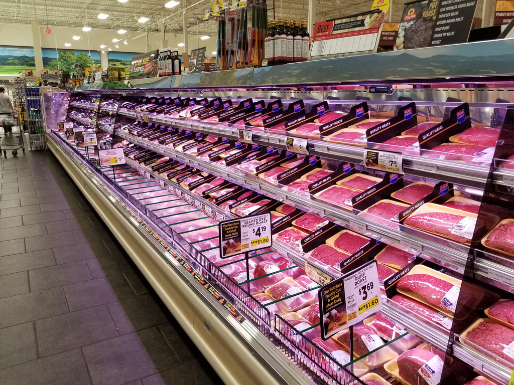 Promolux LED low profile in meat display case