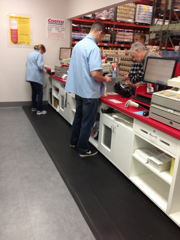 Custom pharmacy anti-fatigue mat