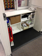 Custom pharmacy mat installed