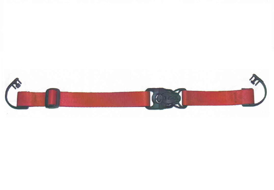 Safe-Strap shopping cart seat belt buckle close-up