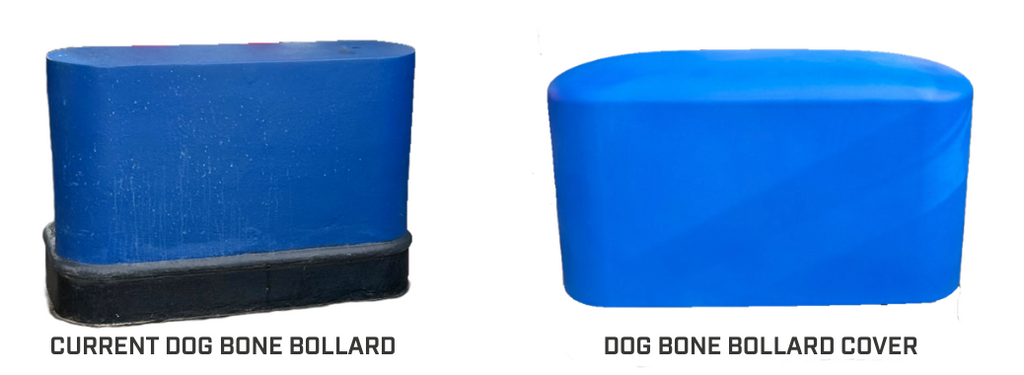 Dog Bone Bollard Covers