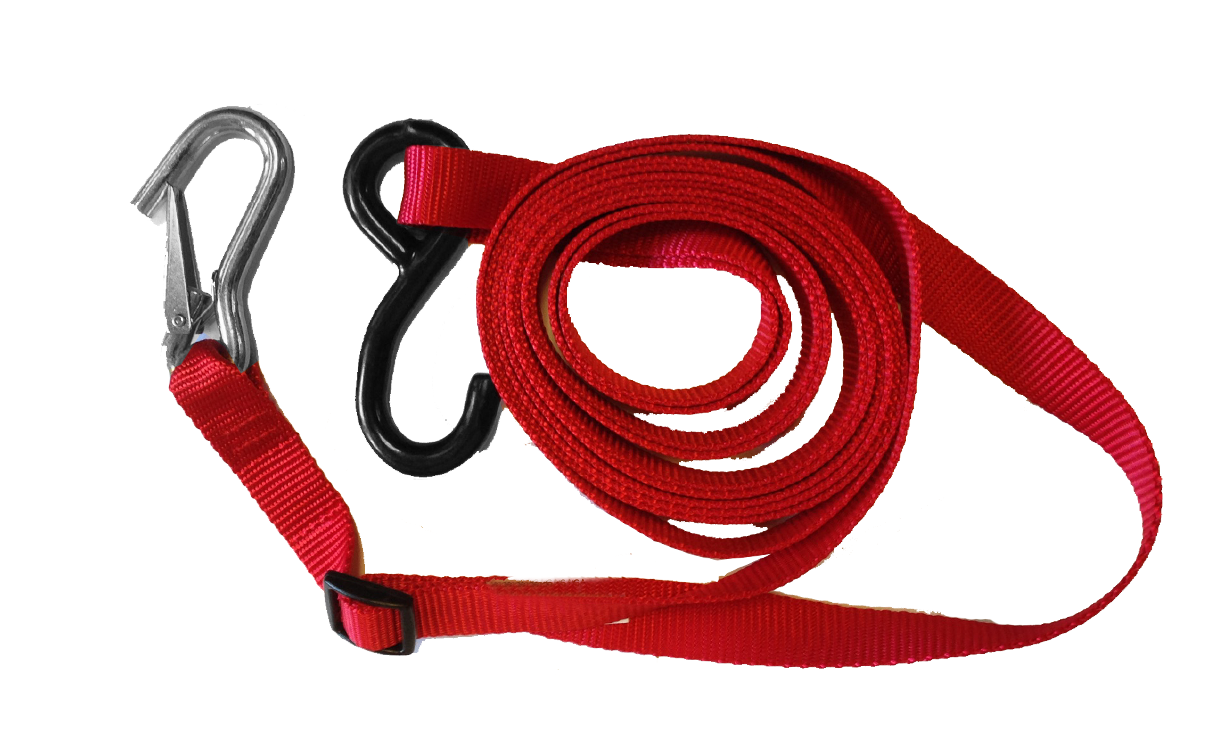 14.5-foot cart strap with carabiner clip