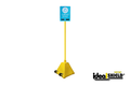 Pyramid sign base system with signpost