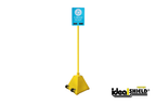 Pyramid sign base system with signpost