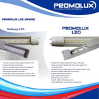 Promolux T8 LED installed in display case