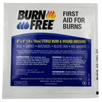 BurnFree 4x4 sterile hydrogel burn dressing