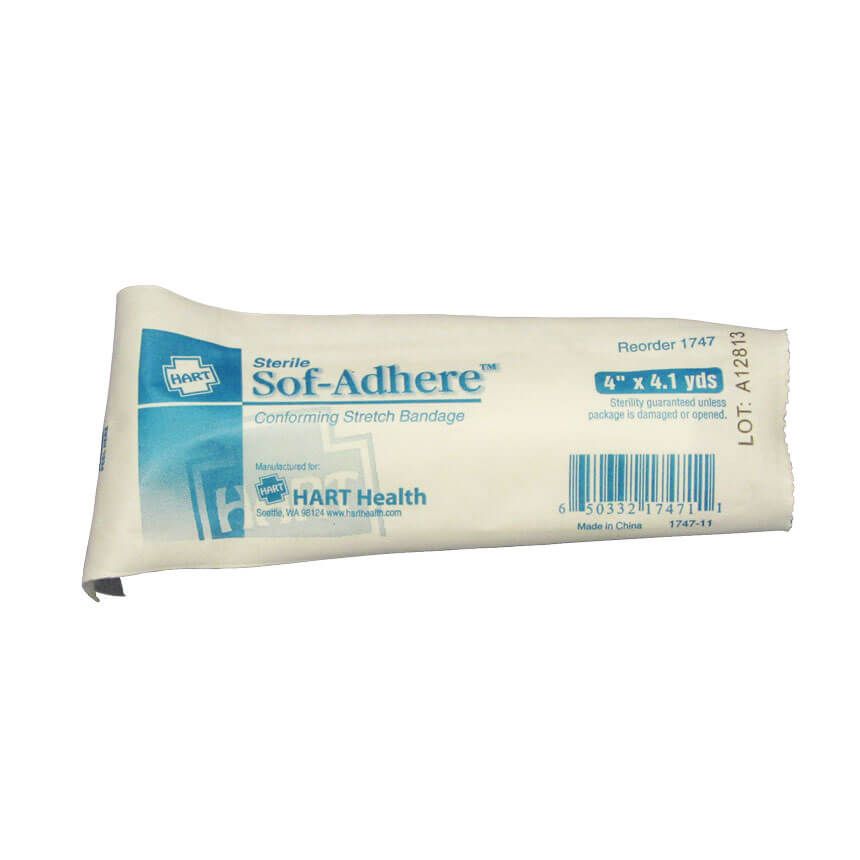 Sof-Adhere rolled gauze bandage 4-inch
