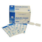 Butterfly wound closures 100-count box deployed