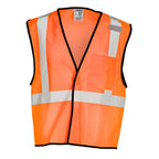 Orange hi-vis safety vest front view