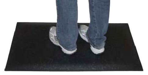 Vitality anti-fatigue mat installed at workstation
